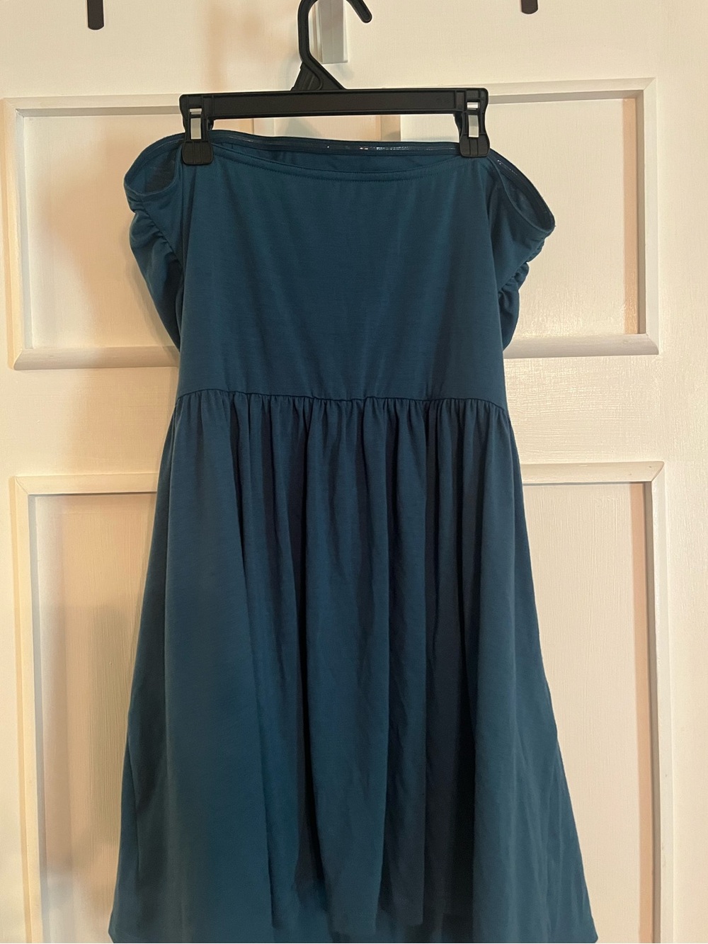 CUPSHE Aqua Ruched Jersey Tube Dress Size Large - Picture 4 of 10